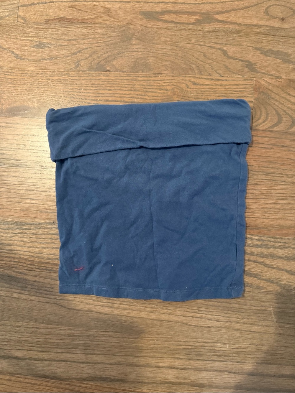 American Eagle Outfitters Navy Blue Fold-Over Tube Crop Top
